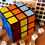 Cubo rubik y dados