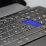 Teclado de una computadora portatil