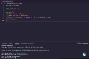 Codigo de programacion en C++
