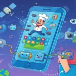 Partes de un celular funcionando