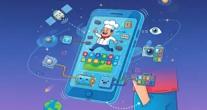 Partes de un celular funcionando