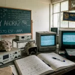 Laboratorio viejo de la UNAM. Con algunos osciloscopios.