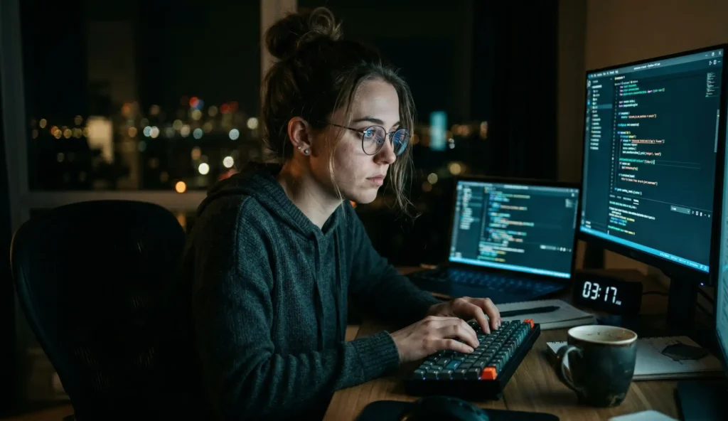 El Lado Oscuro de Ser ‘Tech Girlie’: Programar a las 3 AM