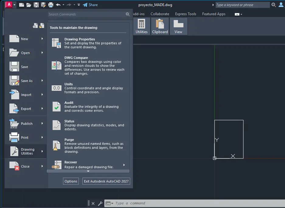 Ruta para encontrar units en AutoCAD